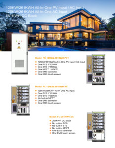 261Kwh Block + Micro-grid Energy Storage <b>Batteries</b> Cabinet for Commercial Industrial Use Not Included STS, PCS, MPPT FC-261KWHDC - Product Image 6