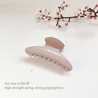 Pince à cheveux Fanxing personnalisée avec logo, 12 cm, extra large, en acétate, de luxe, haute qualité, antidérapante, type requin, pour cheveux longs, épais et lourds