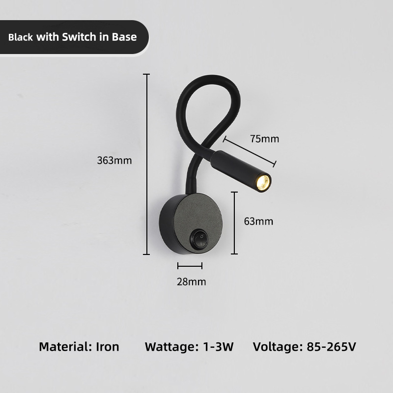 Blanc avec interrupteur dans la base