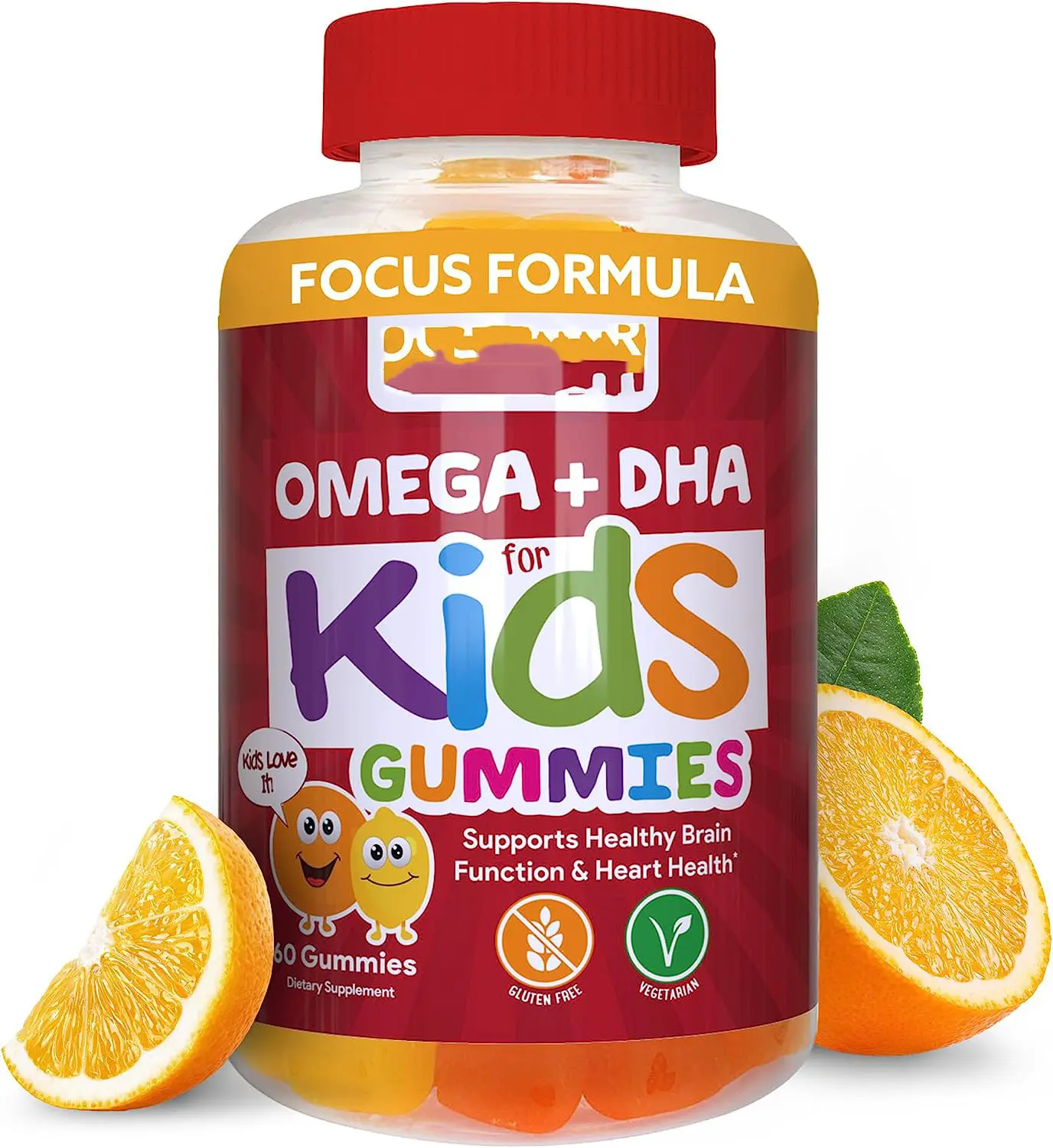 เด็กออร์แกนิกบริสุทธิ์ 100% วิตามินรวม DHA โอเมก้า 3 Gummies พร้อมโอเมก้า 6 9 สําหรับรองรับข้อต่อสมองหัวใจตาและระบบภูมิคุ้มกัน