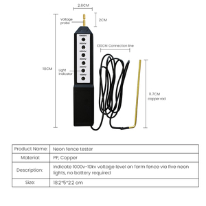 Điện hàng rào điện áp <span class=keywords><strong>Tester</strong></span> 1-<span class=keywords><strong>10kv</strong></span> sáu ánh sáng điện áp hàng rào điện áp <span class=keywords><strong>Tester</strong></span> - Product Image 6
