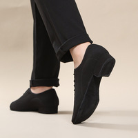 Zapatos de Baile Moderno para Hombre con Parte Superior de Tela Oxford Cómoda, Zapatos de Tango y Flamenco