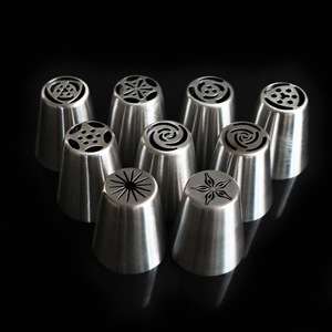 Stainless Steel Russian Piping Tip Set Flower Shape <b>Cake</b> <b>Decorating</b> Tools For Wedding Baking <b>Supplies</b> - Product Image 3