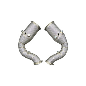 Collecteur d'échappement de performance exceptionnel pour <span class=keywords><strong>Porsche</strong></span> <span class=keywords><strong>Cayenne</strong></span> S 2.9T avec filtre à particules OPF et bouclier thermique - Product Image 1