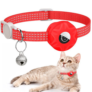 Leichtes AirTag Katzenhalsband Kätzchen Sicherheits-Breakaway-Halsband Reflektierendes AirTag Katzenhalsband mit Glocke - Product Image 2