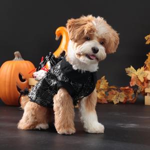 Kostum Hewan Peliharaan Anjing Kucing Model Laba-laba Lucu untuk Pesta Halloween, Ukuran Sedang Kecil, Produk Grosir Kustom - Product Image 2