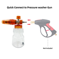 Buse réglable haute pression épaissie pour canon à mousse de neige, bouteille pulvérisatrice de mousse pour lave-auto