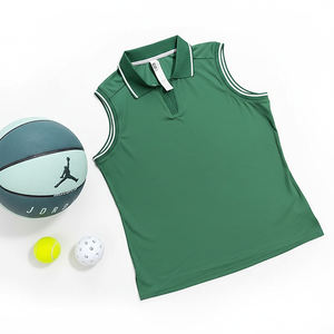 Débardeur de sport pour femme, été, col en V, sensation de peau nue, séchage rapide, col rabattu, haut de sport, vêtements de tennis, haut de yoga, veste athlétique, vêtements de sport d'été - Product Image 5