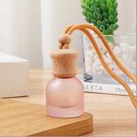 Diffuseur de parfum pour voiture, flacon en verre vide à suspendre, diffuseur d'huile essentielle pour voiture
