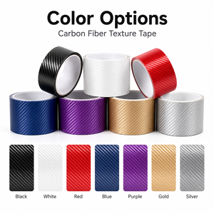 Autocollant anti-rayures en fibre de carbone, ruban adhésif 3D 6D 9D en vinyle pour seuil de porte de voiture, pare-chocs arrière - Product Image 2