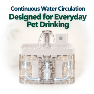 Fontaine à eau automatique pour animaux de compagnie de 1,5 L avec capteur et filtre circulant pour chats et petits chiens - Product Image 2