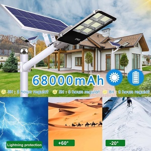 Lampe solaire de stationnement en aluminium 100W, étanche IP65, avec télécommande marche/arrêt automatique pour éclairage commercial et urbain - Product Image 6