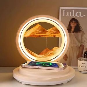 Đa chức năng hiện đại thông minh USB không dây sạc 3D bàn đèn xách tay có thể điều chỉnh có thể gập lại văn phòng Bảng đọc sách <span class=keywords><strong>LED</strong></span> bảng đèn - Product Image 1