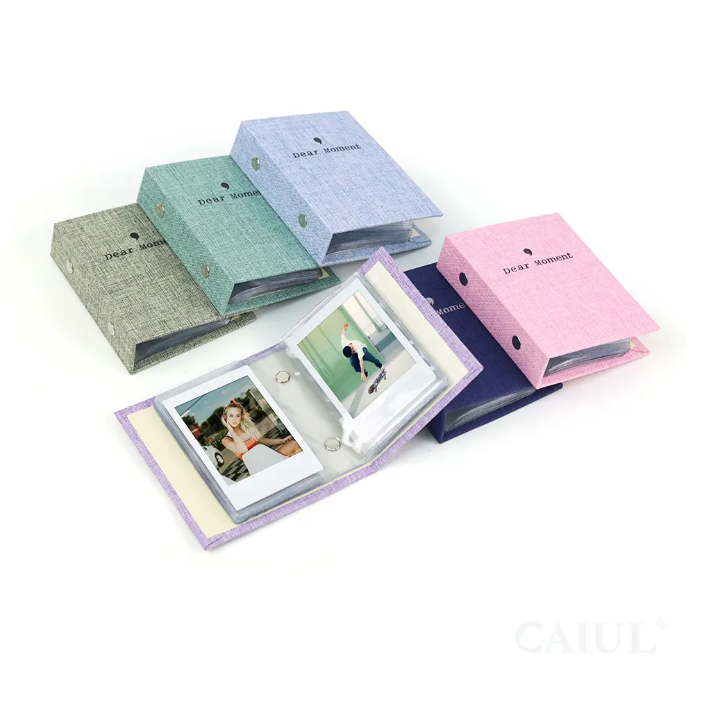Stile naturale 36 tasche Mini libro illustrato in lino Mini EVO Photo Gallery Book kpop album corea