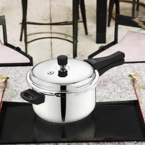 Olla a Presión de Acero Inoxidable de 3 L, Exterior Pulido, Compatible con Estufa de Gas, Olla Manual para Cocinar - Product Image 3