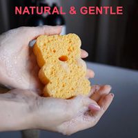 Écologique Haute Absorption D'eau Dessin Animé Cellulose Éponge Bain & Corps Nettoyage Maison Usage Facial En Vrac Emballé pour Bébé
