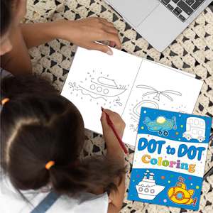 Libro de Actividades de Pintar con Puntos para Niños de 3 <span class=keywords><strong>a</strong></span> 6 <span class=keywords><strong>A</strong></span>ños, Aprendizaje de la Circulación Vial, Aprender <span class=keywords><strong>a</strong></span> Dibujar, Regalo para Niños, Libros de Pintar para Viajes por Carretera - Product Image 1