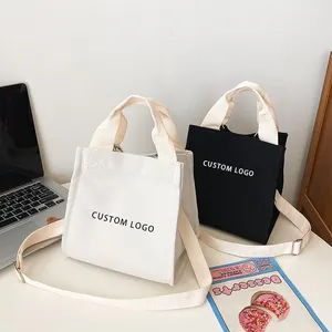 Reusable Eco Friendly Cotton Canvas Tote Bag With Custom Printed Logo