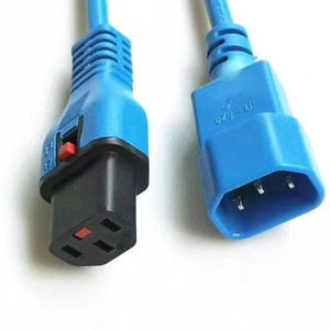 C13 to C14 Extension Cable <strong>IEC320</strong> UL/VDE C13 C14 With Lock IEC Connector Power Cord - Product Image 6