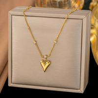 Nouvel Ensemble de Bijoux Exquis et Tendance 2026 : Collier, Bracelet et Chaîne de Cheville Plaqué Or 18K avec Grand Pendentif Cœur Perlé - TGXL14264