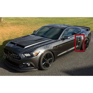 Car Side Bumper Air Intake Vent Splitte Accessories for Ford Mustang 2016-2023 Rear Bumper <b>Splitter</b> Cover Air Vent Trim Body Kit - Product Image 4