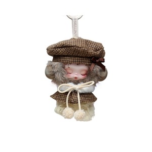 Skullpanda – ensemble de cape en laine d'hiver, vêtements pour poupées en peluche, porte-clés pour jouets de 15 à 17cm, vêtements unisexes pour jeunes - Product Image 4