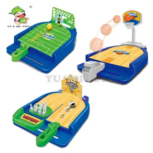 YQ Trẻ Em Của Mini Ngón Tay Catapult Đồ Chơi Đặt Bóng Rổ Bóng Đá Bowling Bảng Trò Chơi Đồ Chơi Cho Trẻ Em