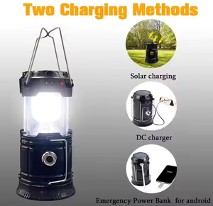 Solar Rechargeable Handle Portable <b>LED</b> Camping <b>Light</b> Outdoor Hook <b>Mini</b> <b>Led</b> Camping Lantern - Product Image 4
