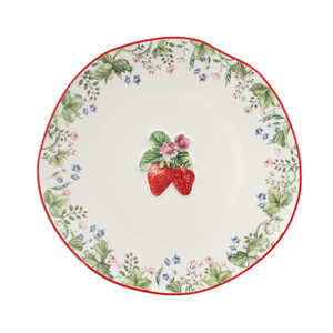 Juego de <span class=keywords><strong>Vajilla</strong></span> de Porcelana con Diseño de Fresas, Estilo Inglés, 16 Piezas, con Relieve 3D, para 4 Personas, para Restaurante o Cafetería - Product Image 3