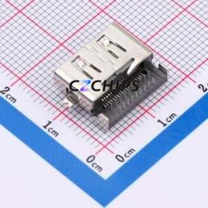 HD19B46BHB181 HDMI Connector Through hole Component (THT) Connector HDMI-A Female 19P Right Angle Insert - Product Image 2