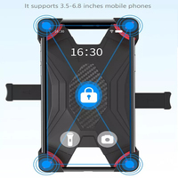 Support de téléphone portable à verrouillage automatique à quatre griffes pour vélo de montagne, support de téléphone portable de Navigation Anti-secousse pour moto