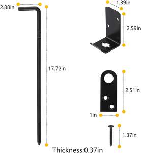 กลอนประตูรั้วสแตนเลสแบบโมเดิร์น DIVINE พร้อมก้านล็อคแบบกด  สำหรับรั้วไวนิล  ประตูรั้วภายนอก  ติดตั้งง่าย รับประกัน 2 ปี - Product Image 4
