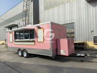 Etodevice Foodtruck mobile 19 pieds en promotion avec auvent, kiosque de présentation alimentaire, remorque à café/chariot de restauration rapide à vendre aux États-Unis