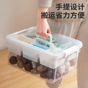 Caja de Almacenamiento Transparente de Doble Capa con Tapa, 16L de Gran Capacidad para Juguetes, Bloques de Construcción, Herramientas de Organización, Almacenamiento Smack - Product Image 4