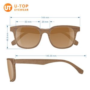Lunettes de soleil de luxe pour enfant, en bois de <span class=keywords><strong>bambou</strong></span>, Logo gravé, personnalisés, produit de styliste, zèbre, UV, fabriqué en chine, - Product Image 2