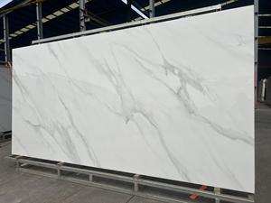 <span class=keywords><strong>Serie</strong></span> de <span class=keywords><strong>Piedra</strong></span> Sinterizada de Aspecto Mármol de Lujo, Elegante Blanco Carrara, para Espacios Comerciales en Australia, Losas de Gran Formato, Venta al por Mayor - Product Image 3