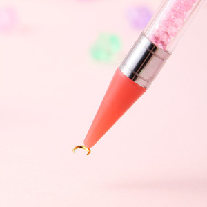 Lápiz profesional de cera para decoración de uñas con diamantes de imitación, aplicador de puntos para uñas, recogedor de pedrería - Product Image 6