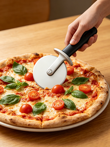 Durable <strong>Pizza</strong> <strong>Cutter</strong> Zinc Alloy Wheel with TPE Non-slip Handle Stainless Steel <strong>Pizza</strong> Slicer for <strong>Pizzeria</strong> Home Baking - Product Image 6