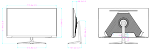 Monitor de Computadora LCD de 34 Pulgadas, Monitor de Juegos Curvo LED 4K para PC, UHD 3440X1440 165Hz, Pantalla HDR RGB de Escritorio, Va IPS Wide Fish - Product Image 6