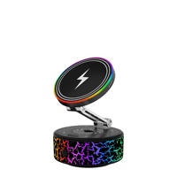 Support de chargeur de voiture sans fil magnétique X12-C |   Charge rapide 15W, édition Glow |   720 °   Rotation complète |   Fixation magnétique puissante de 1,5 kg