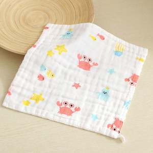 <b>Muslin</b> <b>Baby</b> Washcloths for Newborn 10'' *10'' Soft Absorbent <b>Muslin</b> Burp Cloths Cotton Face Towels - Product Image 4