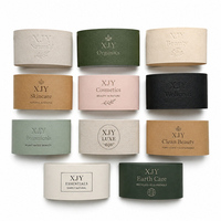 XJY Umweltfreundliche Kosmetik-Bauchbandhülle aus recyceltem Papier mit geprägtem Logo für Beauty-Marken