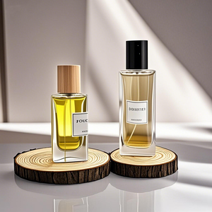 Business Lady Triangle Cosmetic Rectangle 20ml 30ml 45ml Parfum <b>Empty</b> Clear Glass <b>Spray</b> Perfume <b>Bottles</b> with Box - Product Image 1