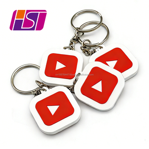 Llavero NFC para redes sociales: Tarjeta de visita inteligente de silicona con enlace de acceso rápido para <span class=keywords><strong>YouTube</strong></span>, para atraer tráfico en redes sociales. - Product Image 1