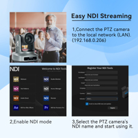 Caméra de conférence PTZ TEVO-UVMAX620A incroyable pour église, HD 20X, suivi IA, HDMI, LAN, USB 3.0, PoE, diffusion en direct avec contrôleur PTZ IP PoE