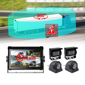 Sistema de cámara y <span class=keywords><strong>monitor</strong></span> inalámbrico para vehículos 12-24V 360 Cámaras para vehículos con detección Sistema de detección de punto ciego Universal - Product Image 3