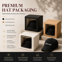 Service tout-en-un : Casquette de baseball structurée avec logo personnalisé et coffret cadeau pour les fournisseurs de cadeaux et les événements d'entreprise – Ensemble d'emballage personnalisé