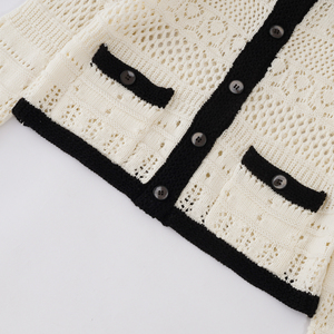 <span class=keywords><strong>Cardigan</strong></span> lavorato a maglia da donna <span class=keywords><strong>Cardigan</strong></span> maglione a righe con bottoni da donna in maglia a manica lunga <span class=keywords><strong>Cardigan</strong></span> da donna - Product Image 4