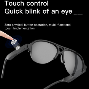 F08 Smart Glasses lingua AI traduttore senza fili Anti-blu protezione UV di controllo vocale occhiali da sole Gaming Meeting auricolare - Product Image 4