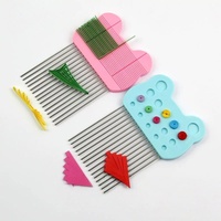 Peignes à quilling - Outil de bricolage pour la création de boucles, accessoire essentiel pour la création de cartes en papier DIY